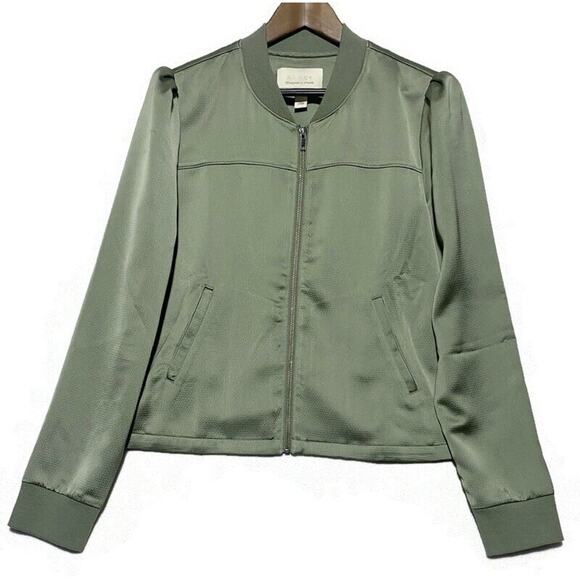 Hinge Lightweight Jacket Women's Size 1 Extra Small Green Full Zipup - Picture 1 of 6